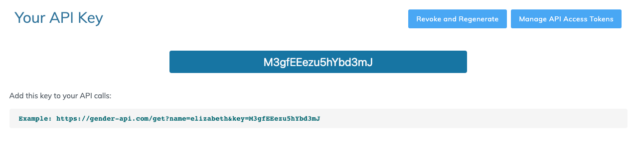 Screenshot API key box