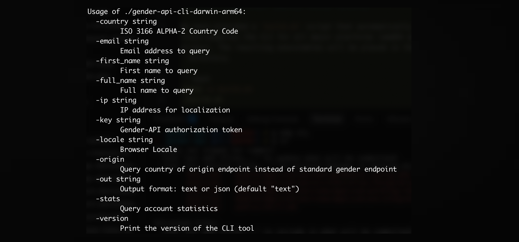 Integración de la herramienta CLI de Gender-API